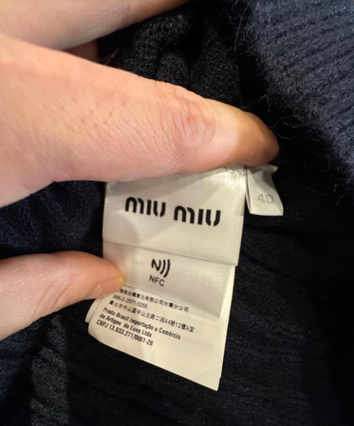 [미우;미우] 새상품 / 니트 / M (약 여성 66) 상품이미지4