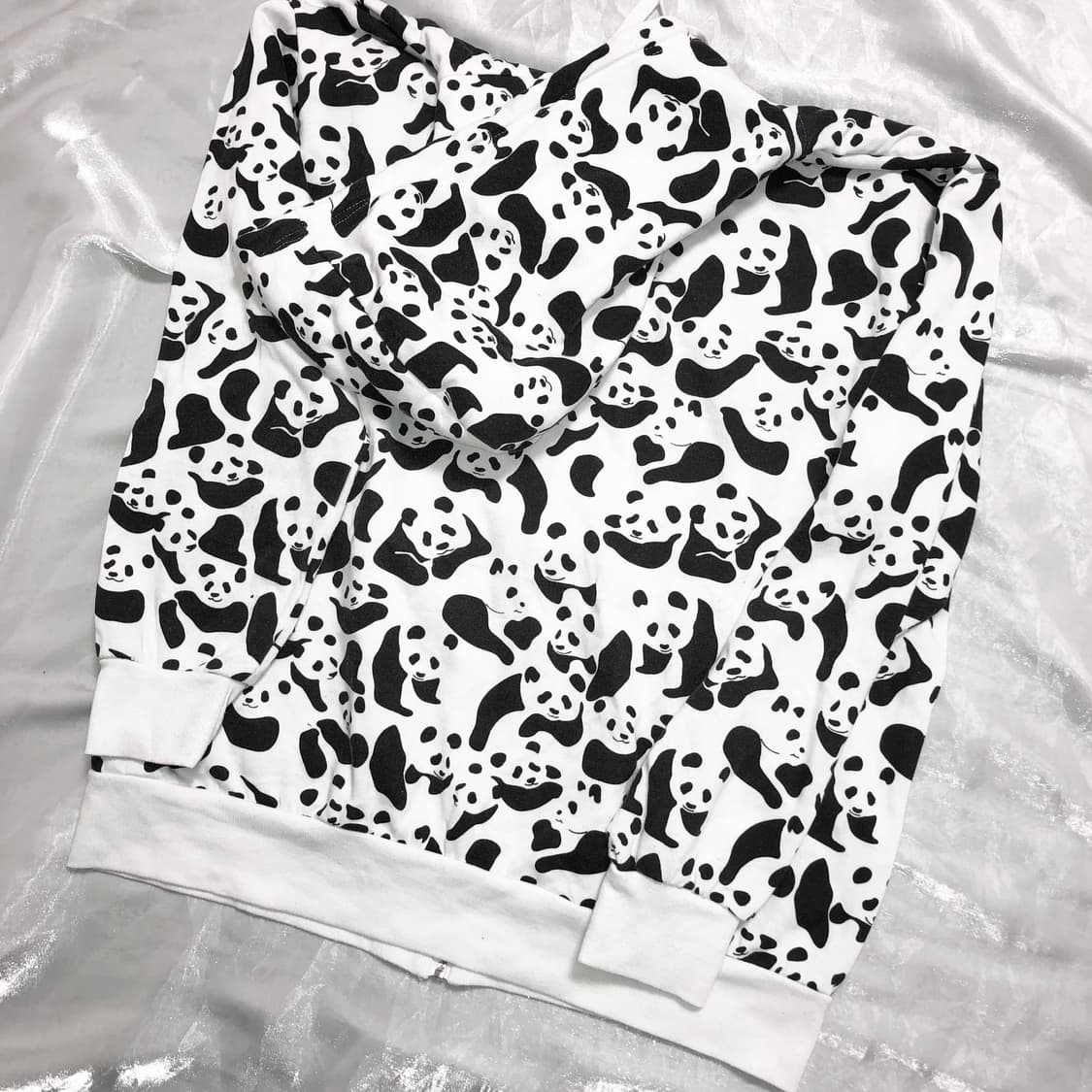 panda pattern hooded zip-up 상품이미지4