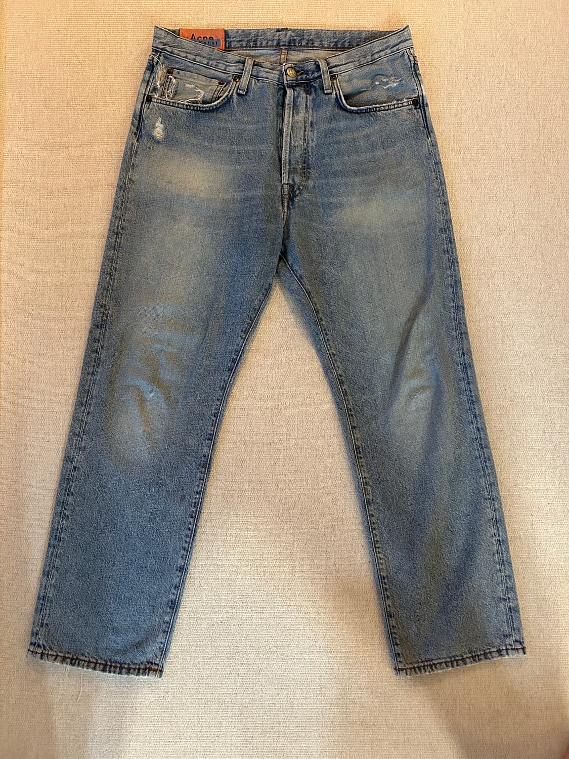 31) 아크네 스트레이트 핏 워싱 진 상품이미지1