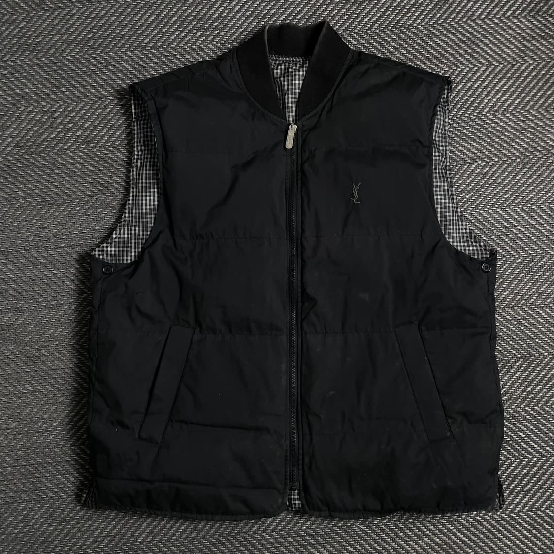 00s YSL 아카이브 입생로랑 리버시블 구스다운 베스트 y 4907 상품이미지2