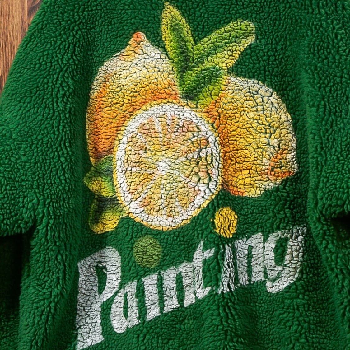 더블렛 핸드페인팅 Faux 시어링 자켓 상품이미지5