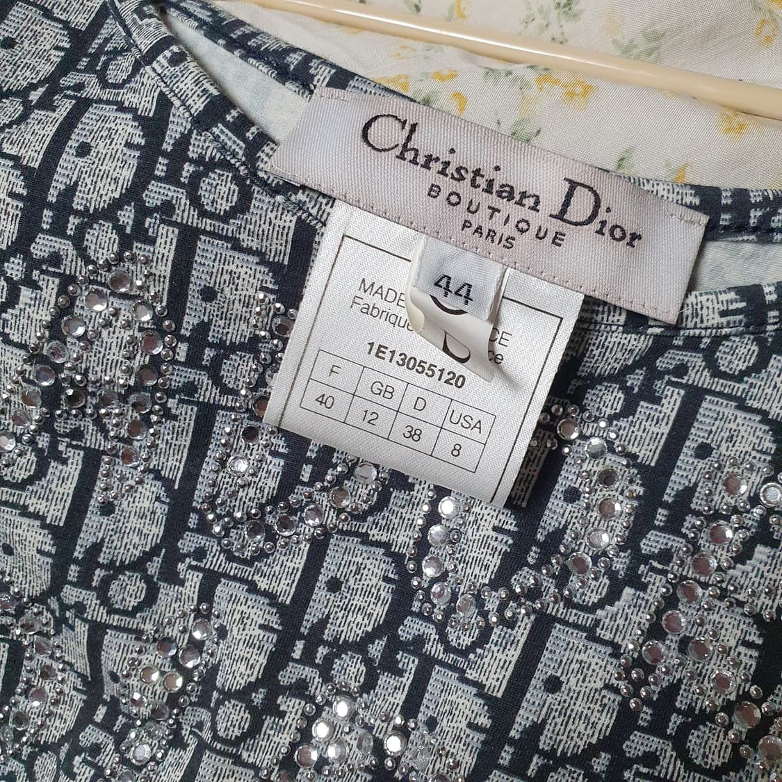 레어❤️ Y2K 디올 오블리크 쟈도르 큐빅 슬리브리스 상품이미지5