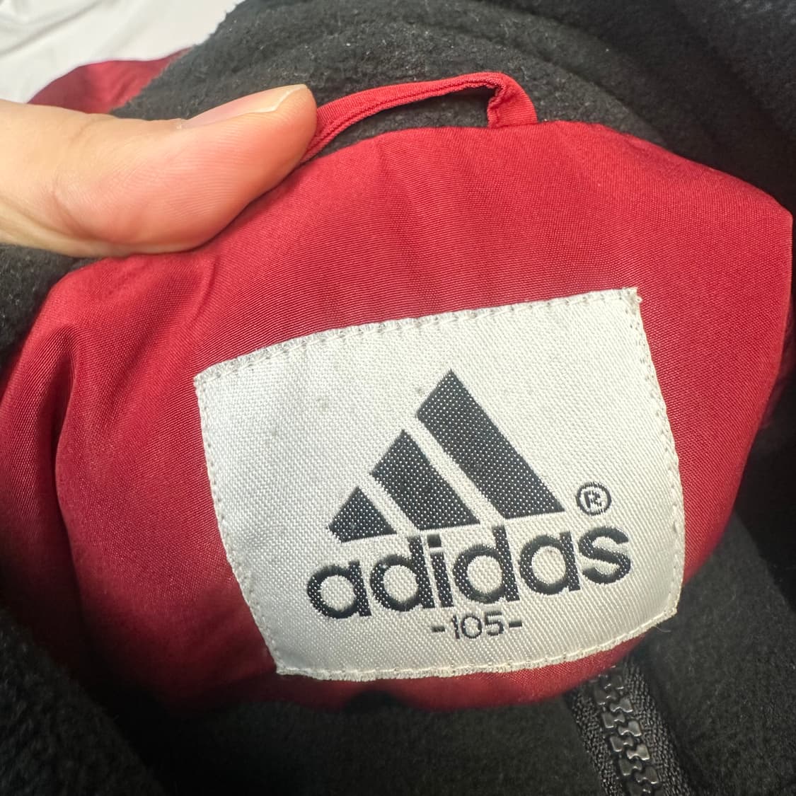 아디다스 00s 퍼포먼스로고 레드후드점퍼 105 상품이미지3