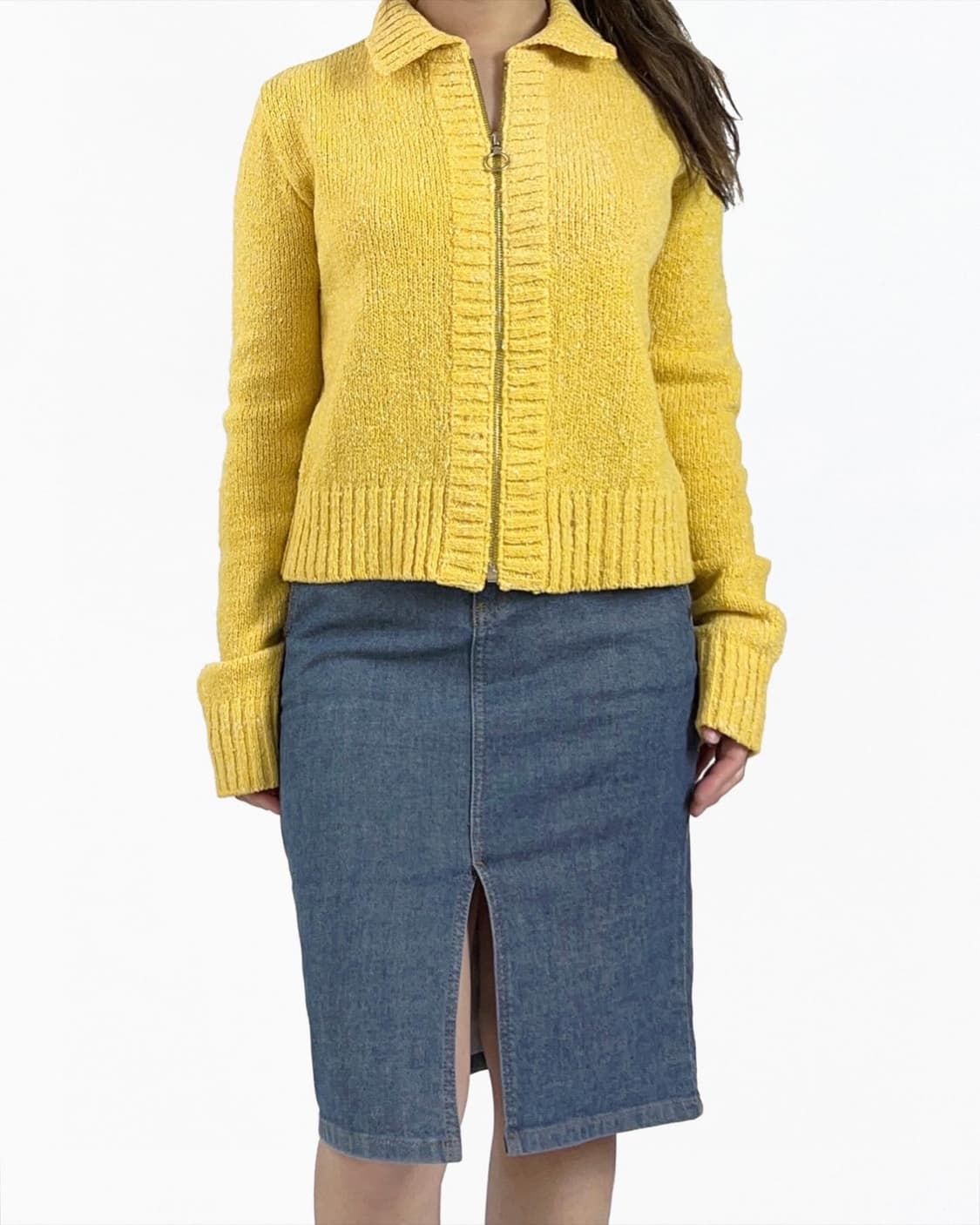 Agnes B. wool blend zip-up 상품이미지2