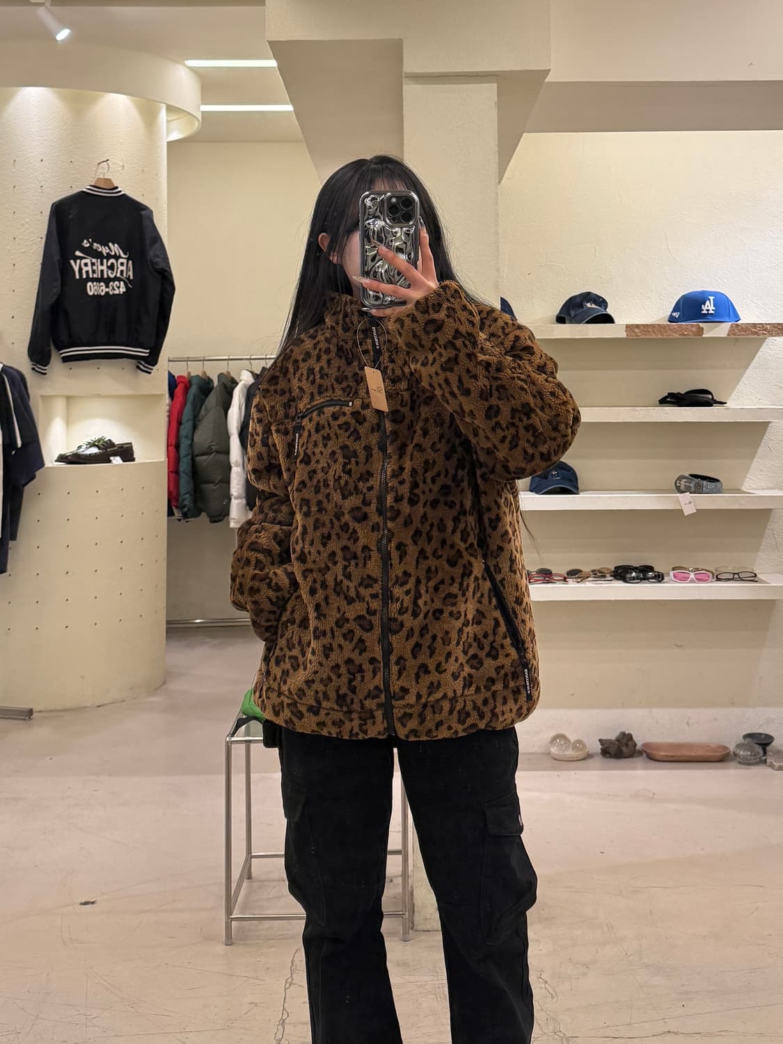 세인트페인 리버시블 레오파드 플리스 자켓 U1039 상품이미지1