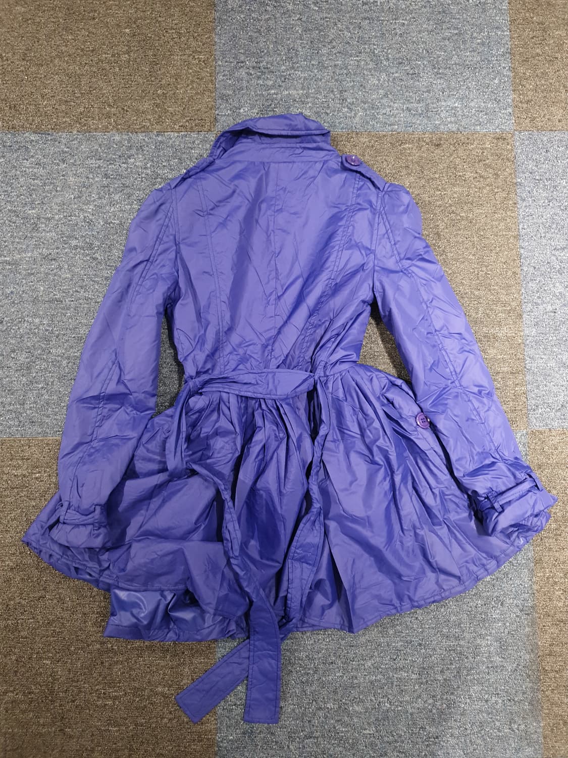 모스키노 퍼플 플레어 패딩코트 상품이미지2