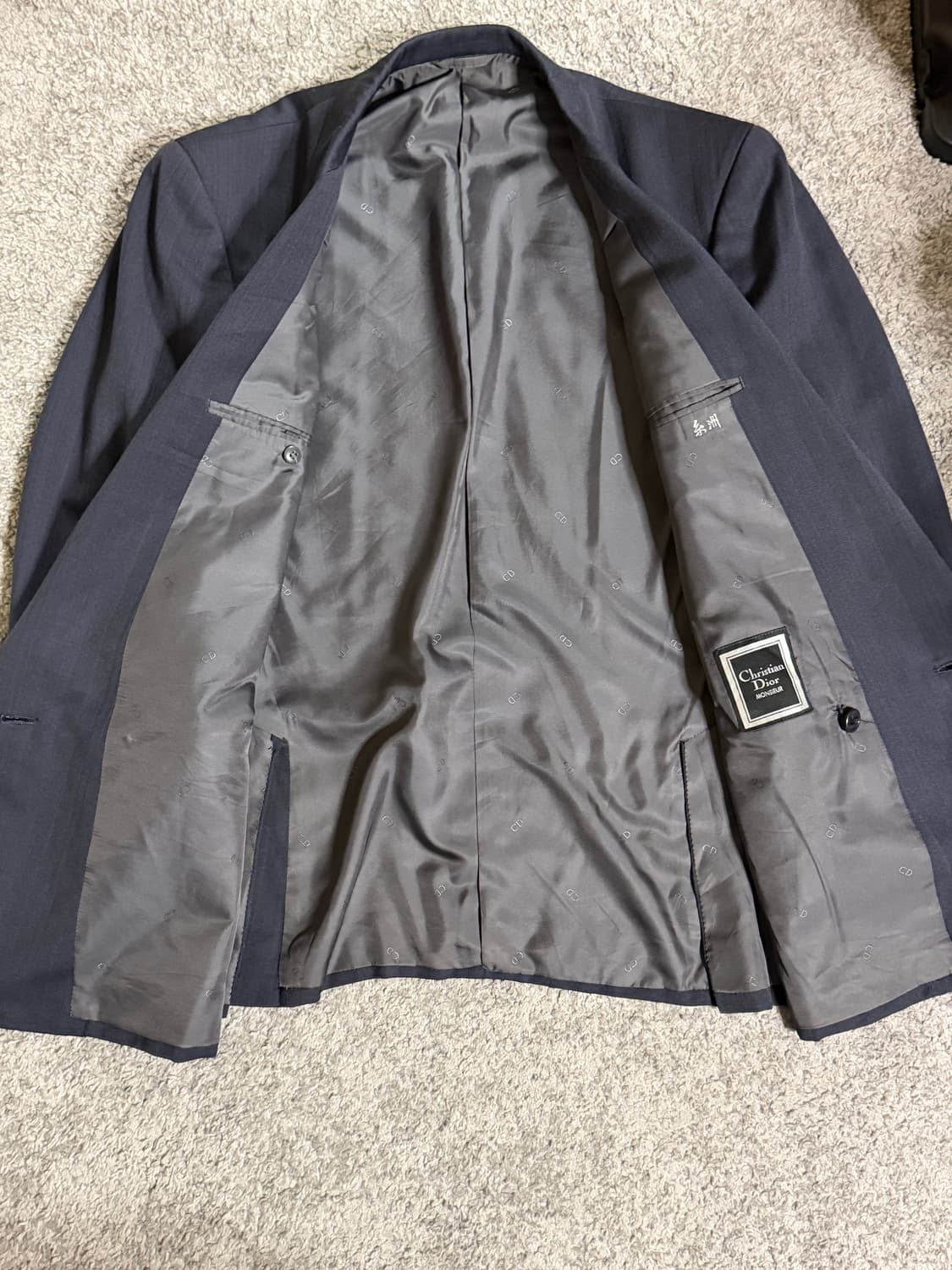 90s 디올 피크드라펠 더블 블레이저 상품이미지7