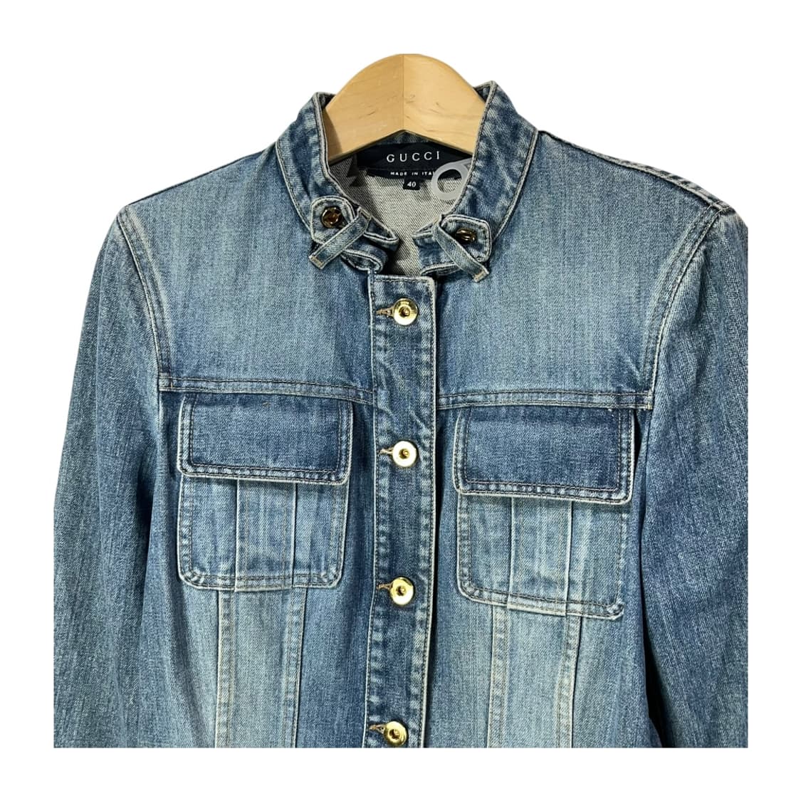 [Gucci] 구찌 뱀부 웨이스트 스트랩 워싱 데님자켓 상품이미지3