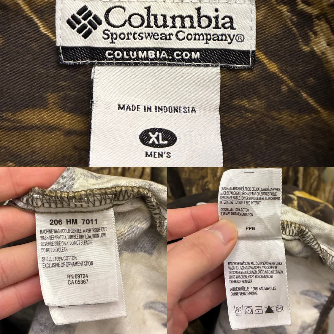 (XL~XXL)컬럼비아 리얼트리 낙엽 코튼 플란넬셔츠 오버핏 상품이미지10