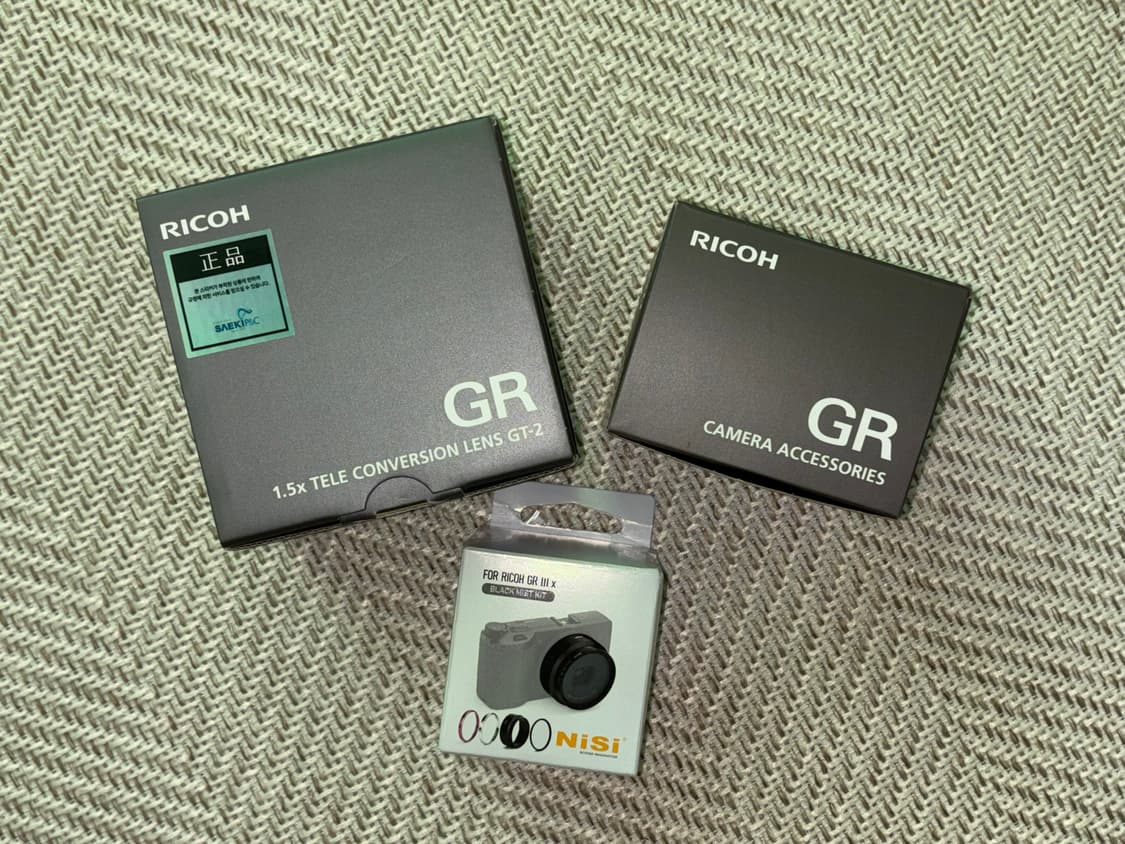 리코 GR3X 텔레컨버전 렌즈, 블랙미스트 필터 일괄 상품이미지2