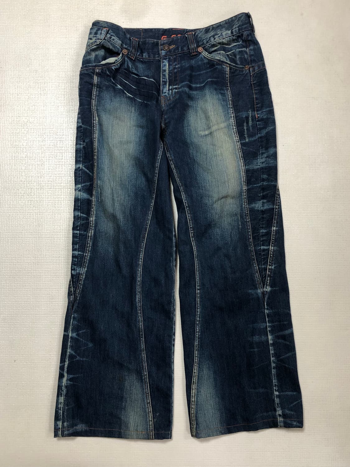 빈티지 데님 펑크 워싱 팬츠 상품이미지9