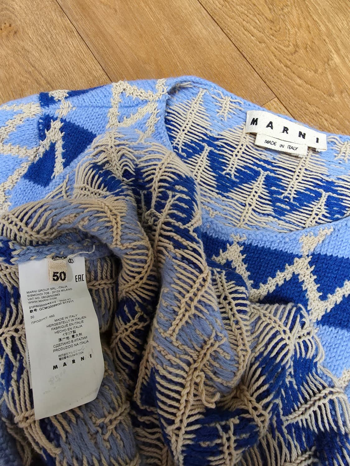 마르니 보트넥 청키 니트 상품이미지2