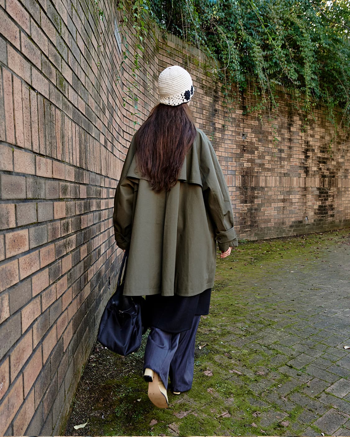 위메농 카키 트렌치 자켓 상품이미지4