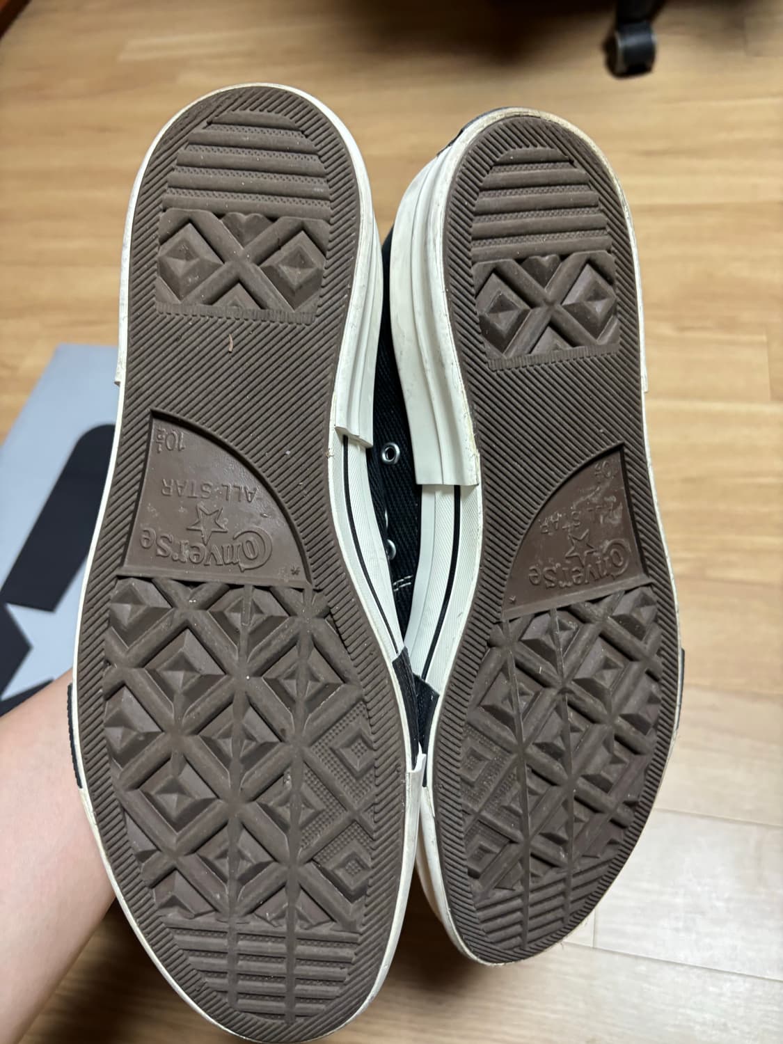 (290) 릭오웬스 컨버스 다크스타 척70 하이 블랙 상품이미지4