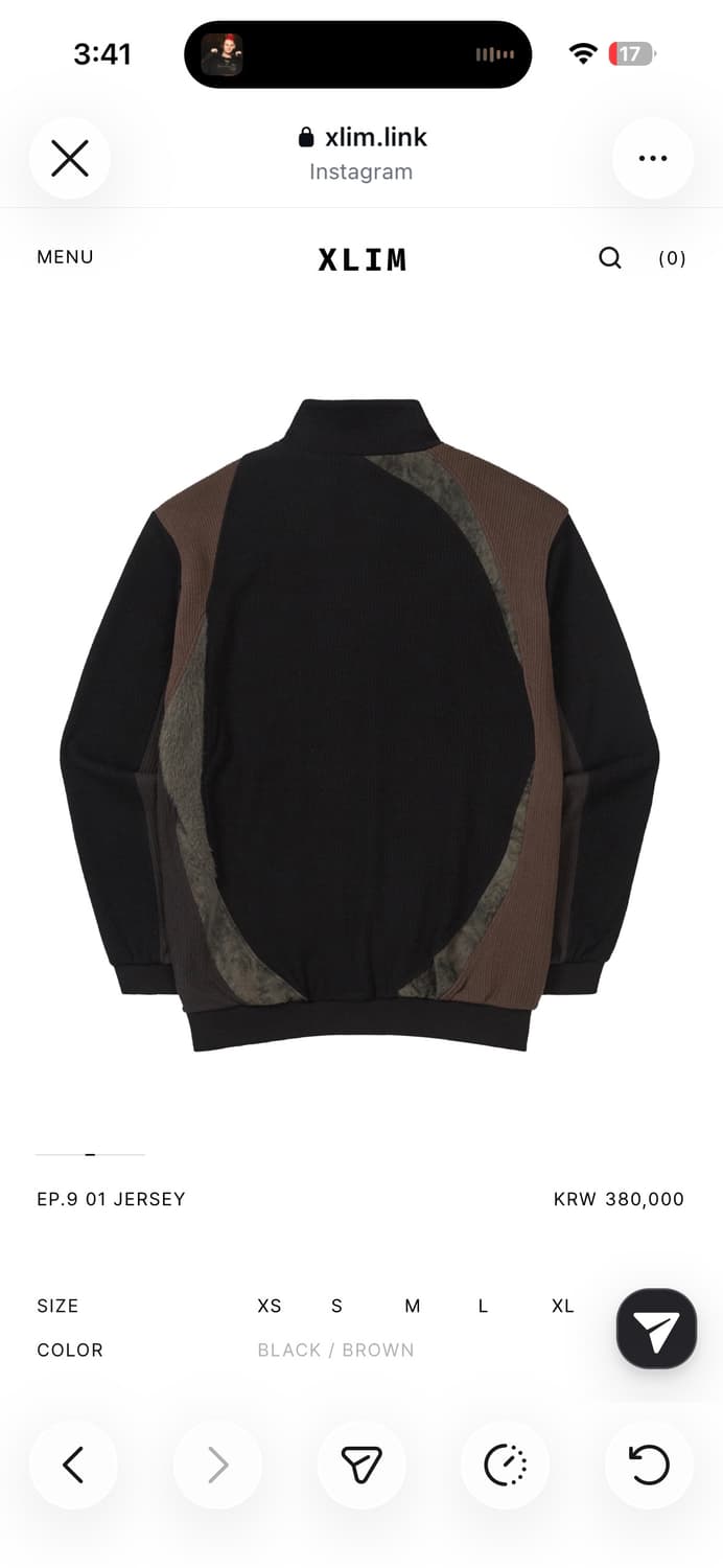 Xlim EP.9 01 JERSEY / size M 상품이미지2