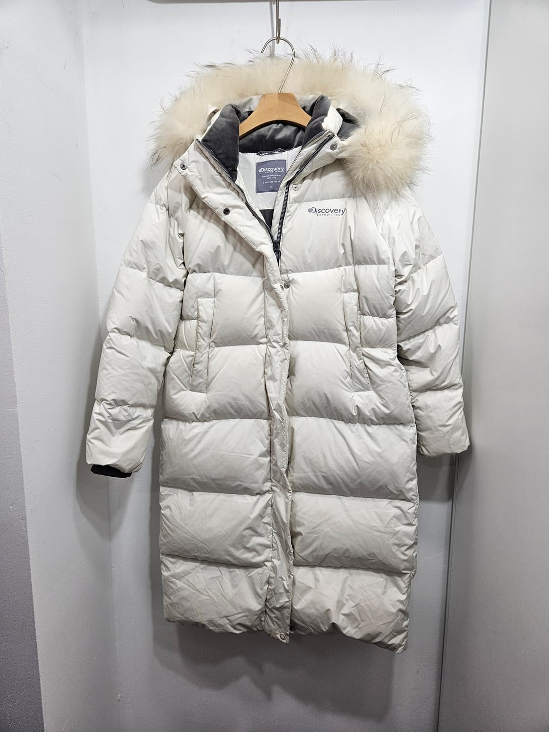 디스커버리(Discovery) 구스 롱패딩 아이보리  상품이미지1