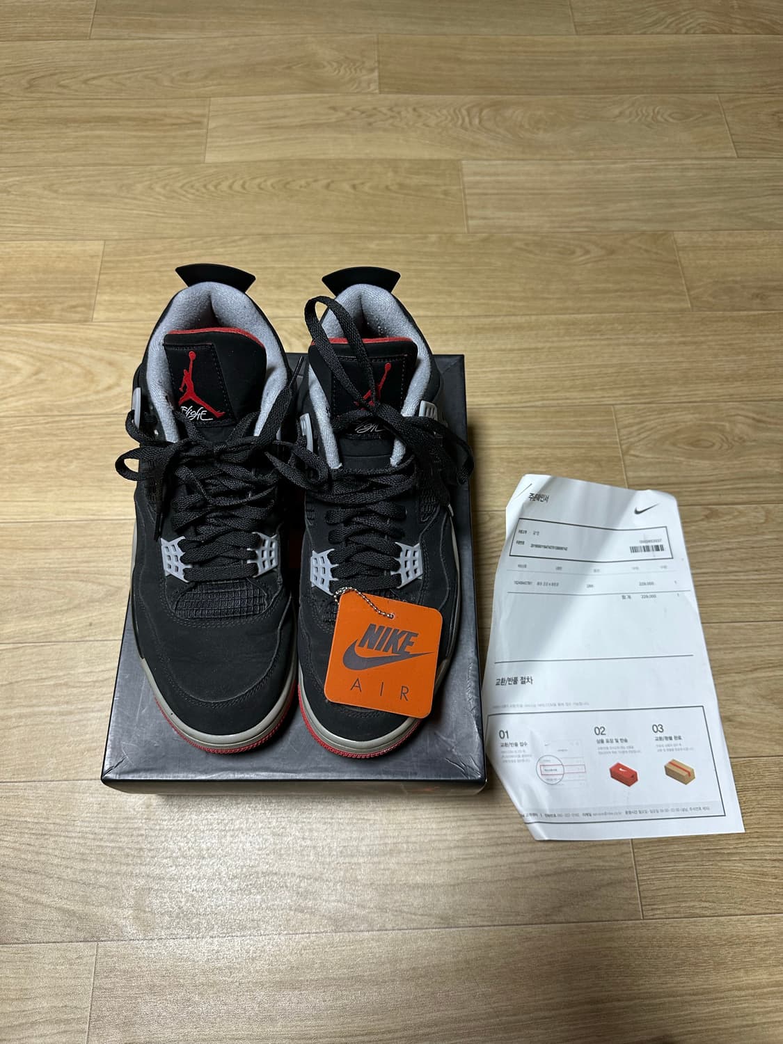 조던4 브레드 285 2019 상품이미지1