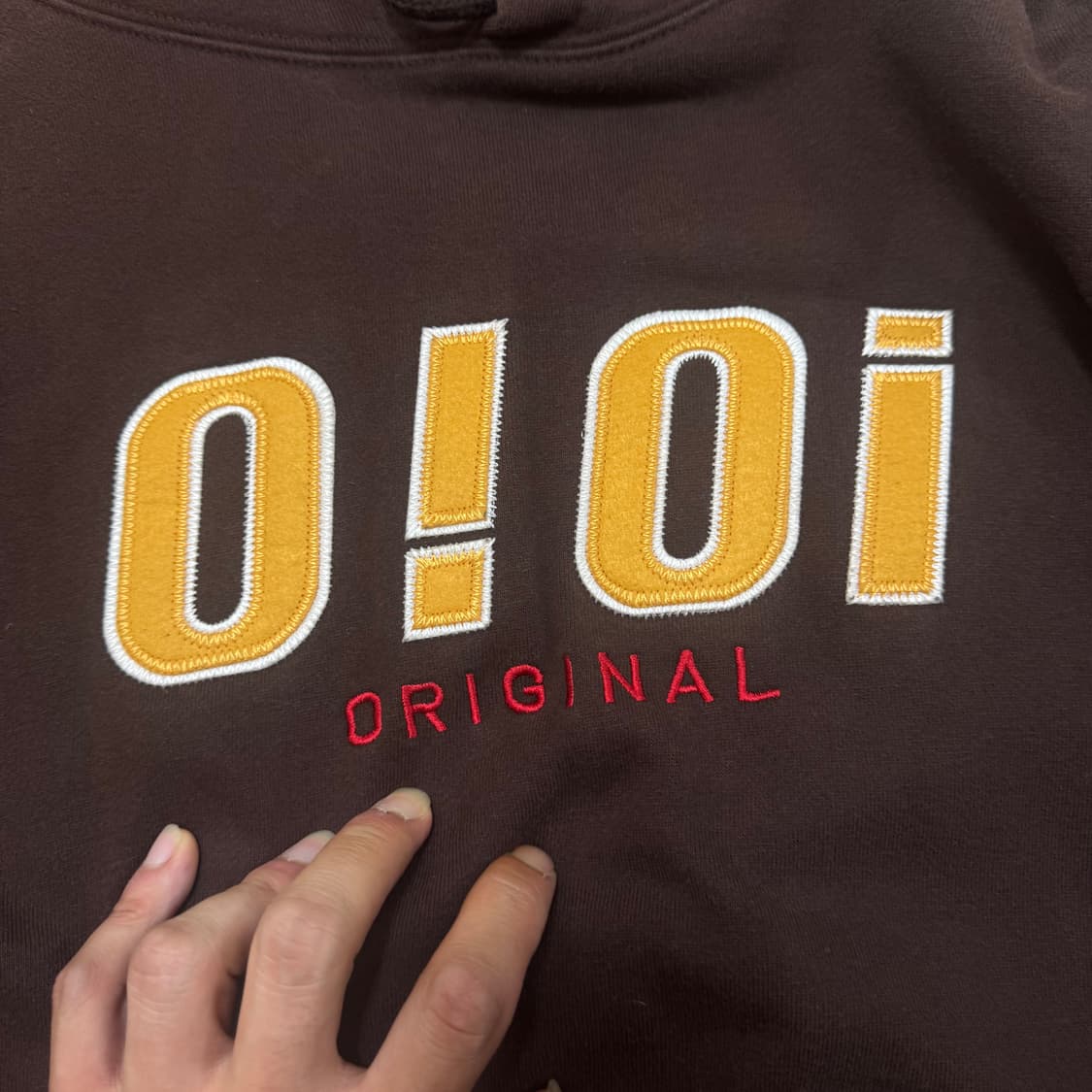 OiOi 오리지널 자수로고 후드티 M/95 상품이미지4
