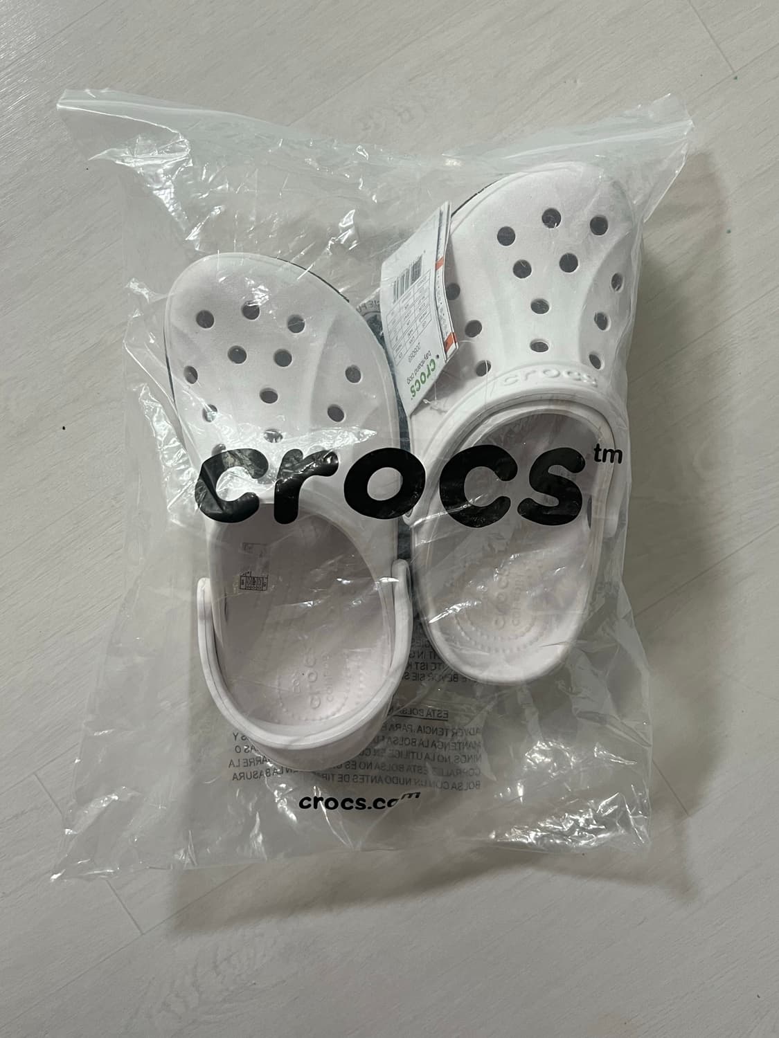 <새상품>크록스 바야밴드 클로그 화이트220 상품이미지1