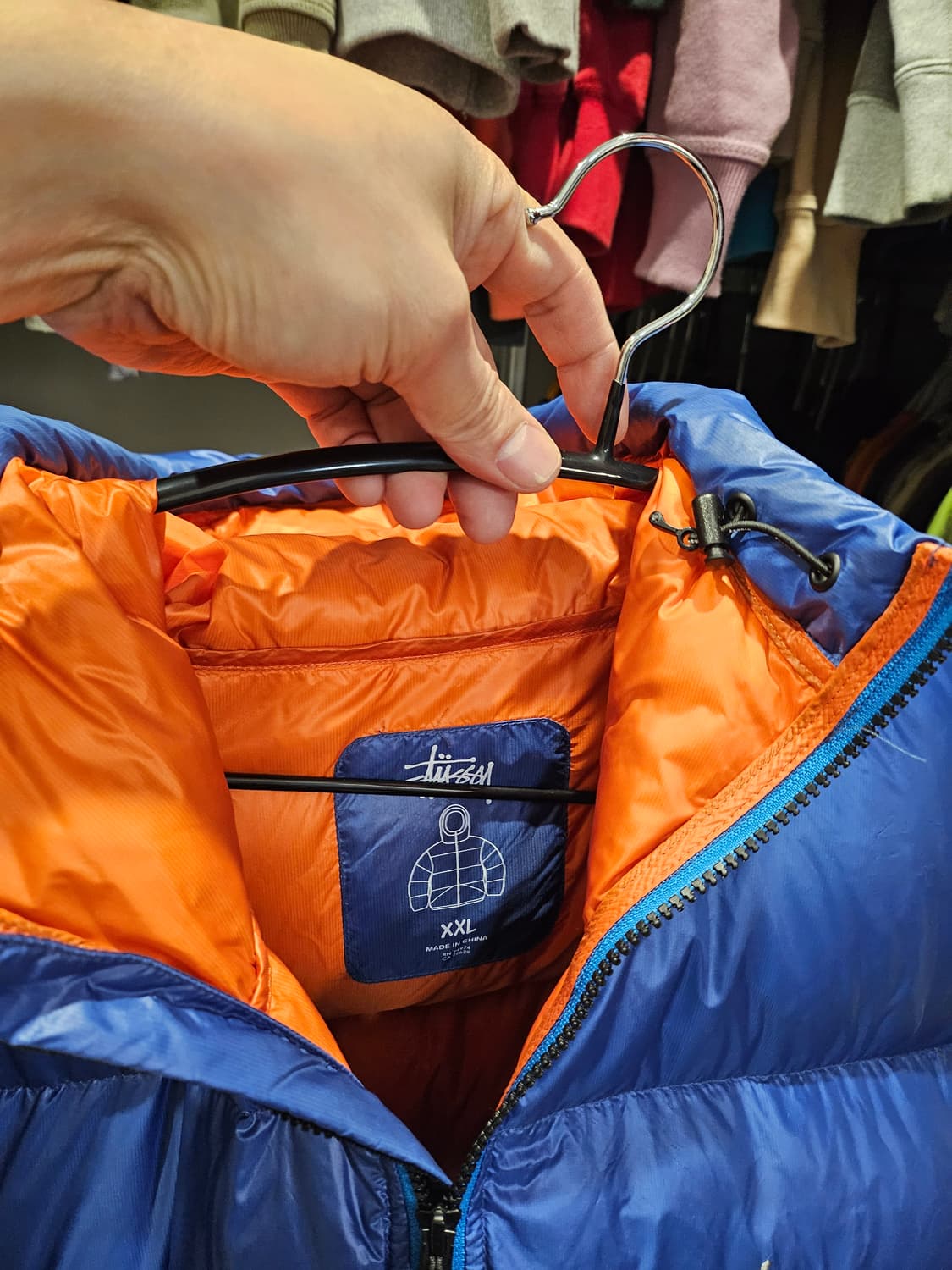 스투시 다운 파카 마이크로 립스탑 로얄 블루 xxl 상품이미지4