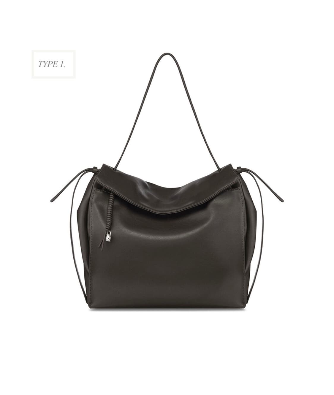 루에브르 숄더백 브라운 라지 Trapeze Shoulder Large 상품이미지5