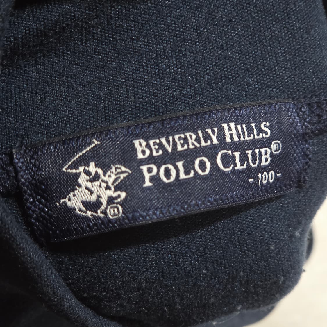 버버리힐스폴로클럽 네이비 반폴라 롱슬리브 상품이미지8