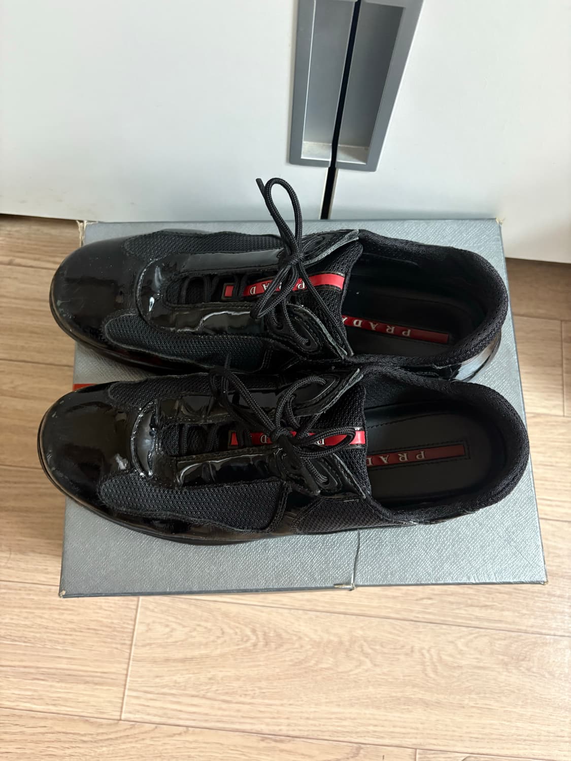 260 프라다 아메리카컵 블랙 에나멜 상품이미지2