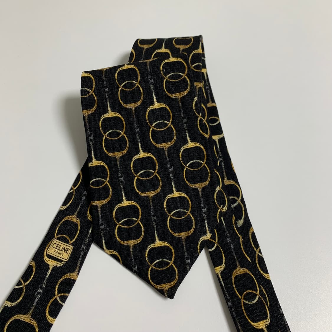셀린느(CELINE) 명품넥타이 클래식 정장패션 블랙컬러 A등급 상품이미지9