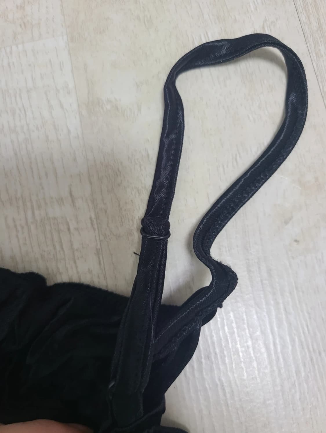 검정 링클 레이어드 나시 상품이미지3