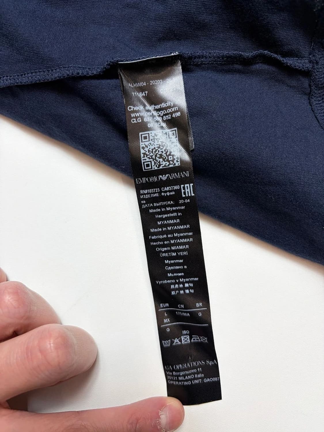 엠포리오 아르마니 스몰 로고 반팔 티셔츠 PN9249 상품이미지6