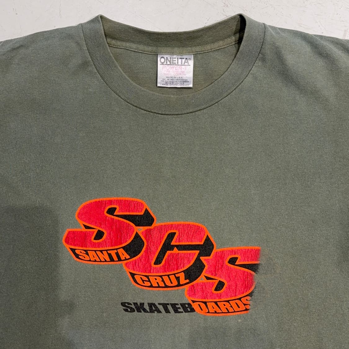 90s 산타크루즈 scs 반팔 티셔츠 상품이미지2