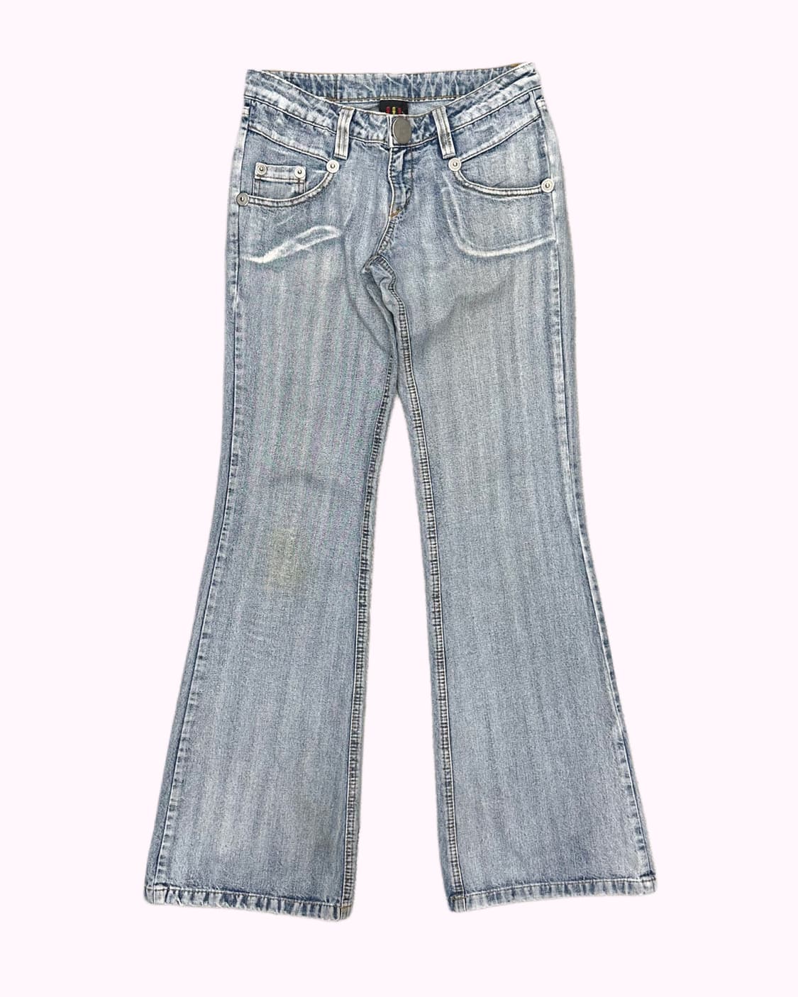 white washing low-rise flare jean 상품이미지2