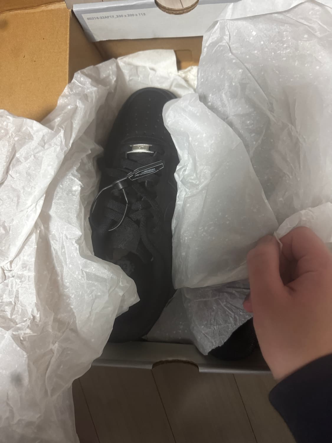 새상품) 나이키 에어포스 1 '07 트리플블랙 (260) 상품이미지3