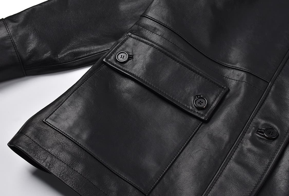 90s tessa leather jacket(램스킨) 상품이미지2