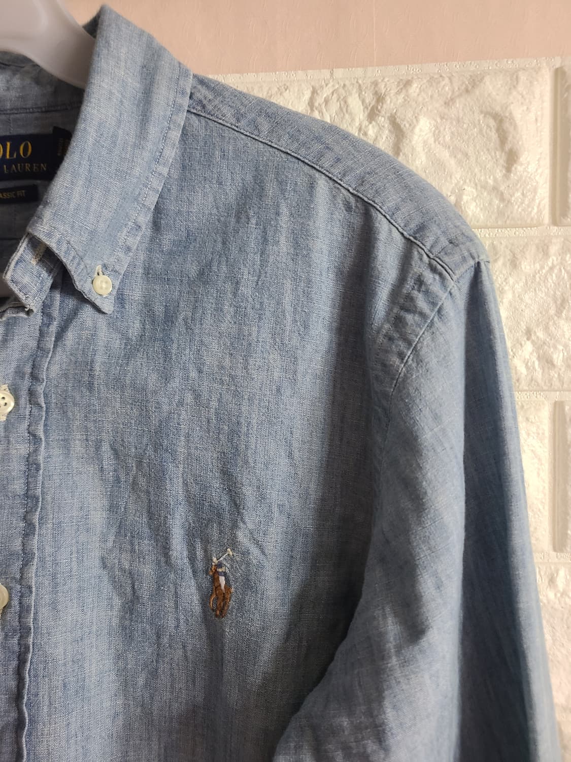 [수176]폴로 랄프로렌 샴브레이 셔츠(실95) 상품이미지2