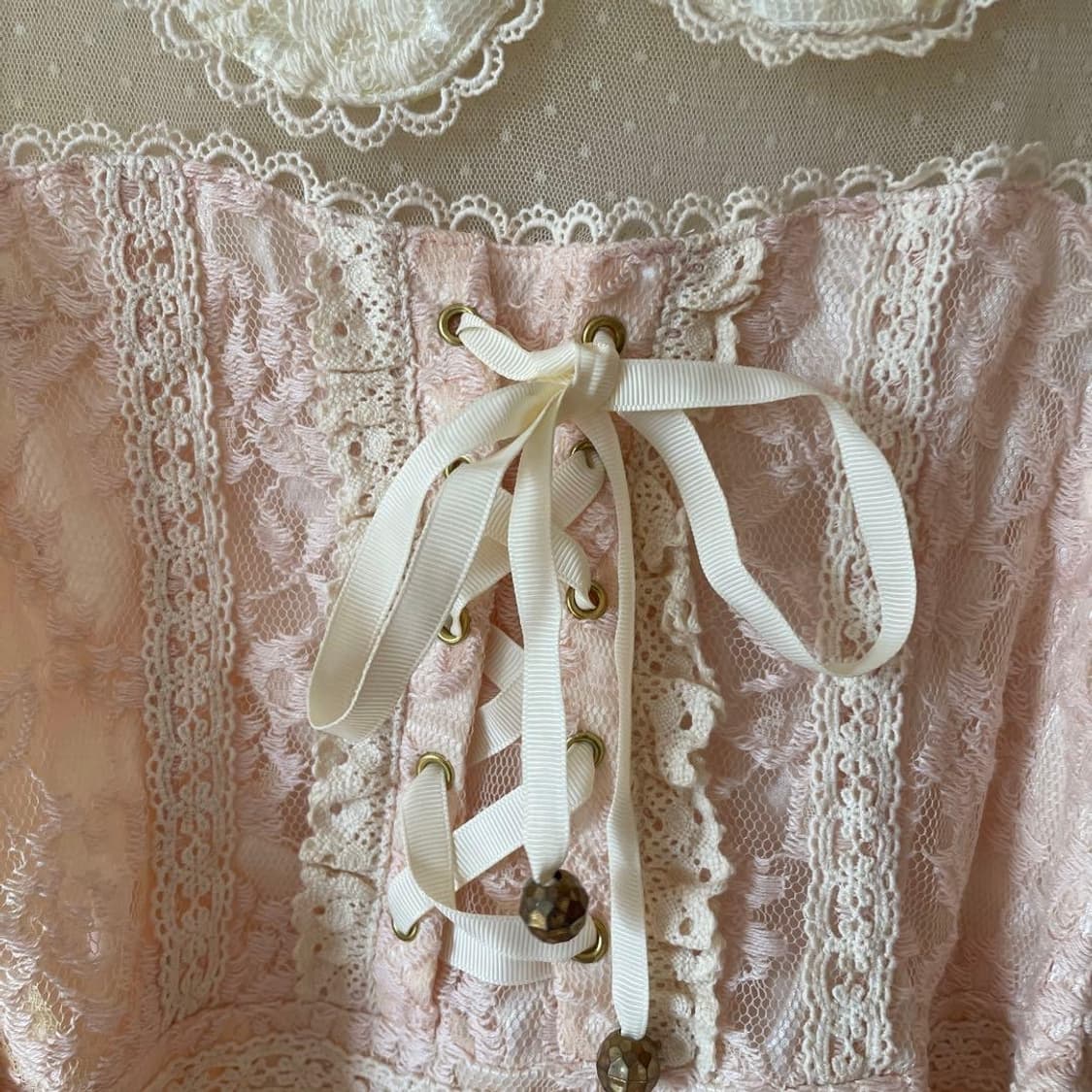 대장급) 리즈리사 딸기우유 원피스 블라우스 히메갸루 라떼갸루 상품이미지3