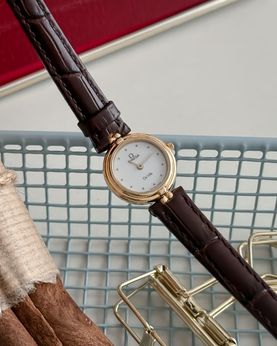 오메가 드빌 미니 화이트 다이얼 시계 상품이미지1