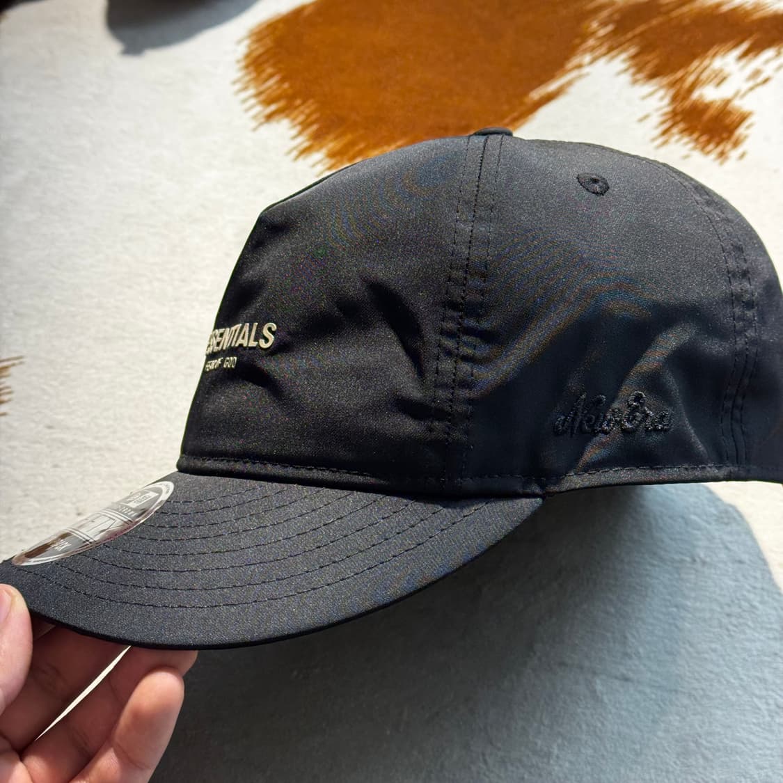 피어오브갓 x 뉴에라 레트로 볼캡 블랙 (OS) 에센셜 상품이미지3