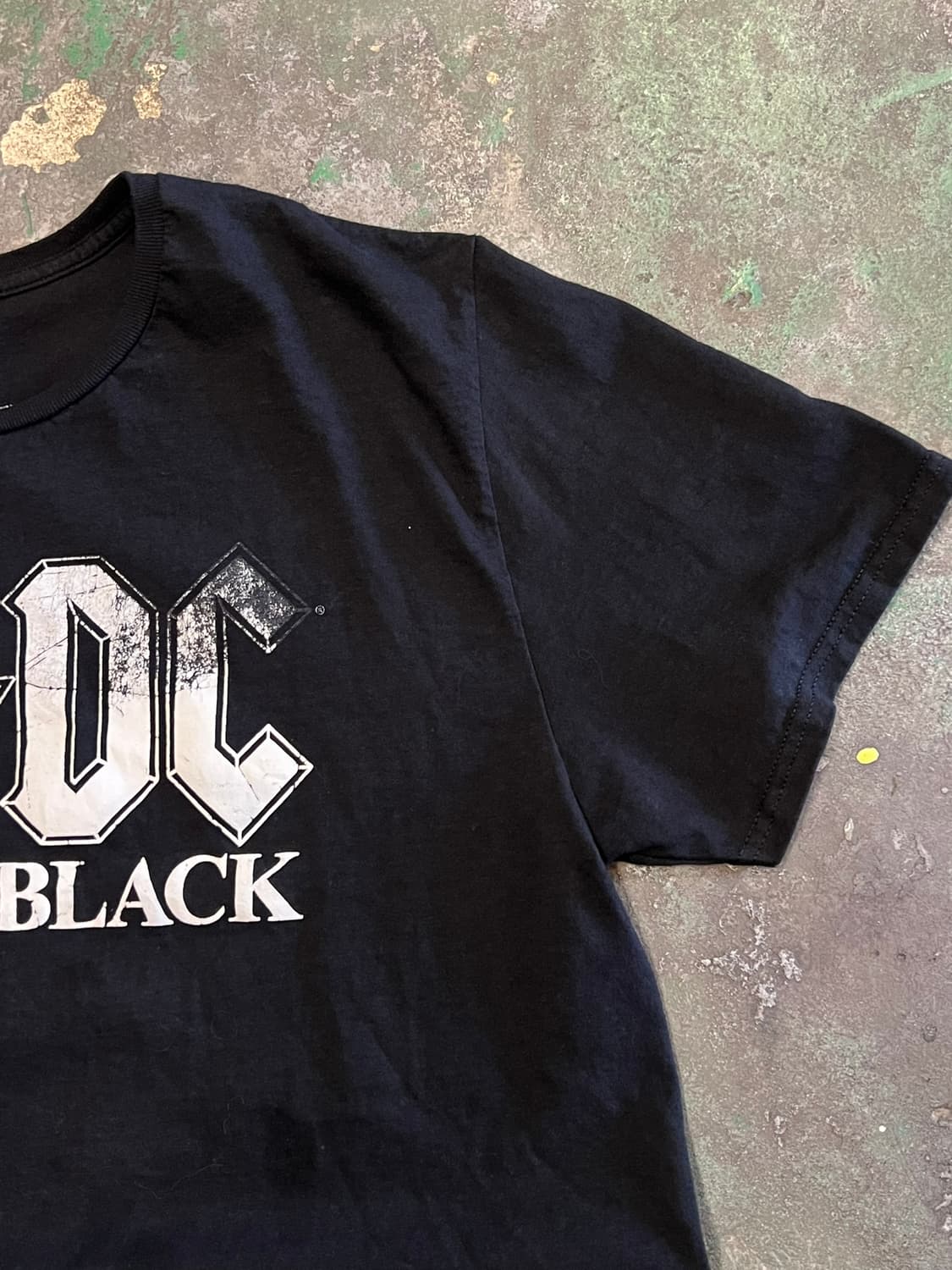[L] ACDC Back in Black 블랙 빈티지 밴드 티셔츠 상품이미지2