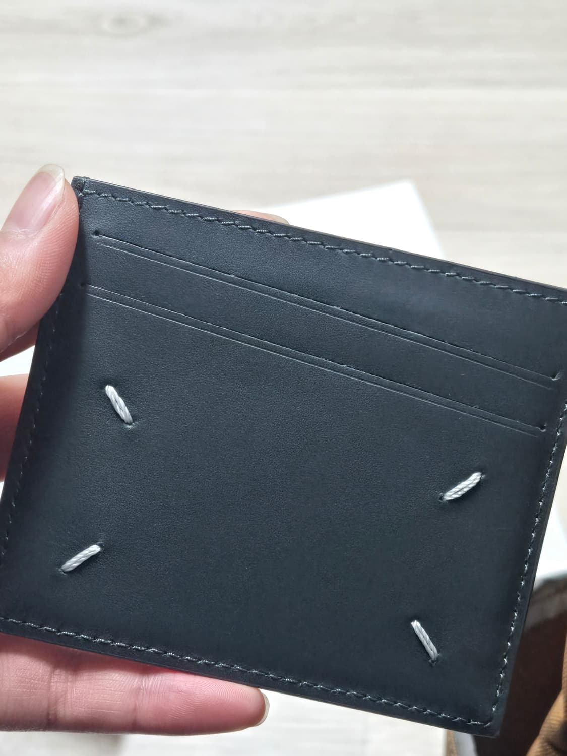 메종마르지엘라 스치티 카드지갑 다크그린 상품이미지3