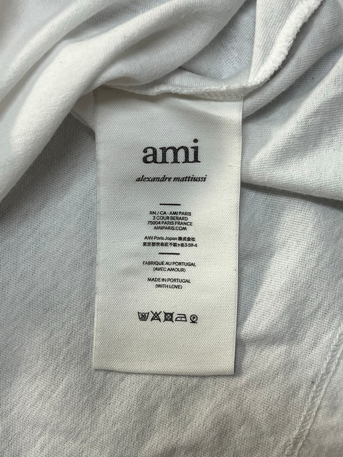 아미 화이트 반팔 XL 상품이미지4