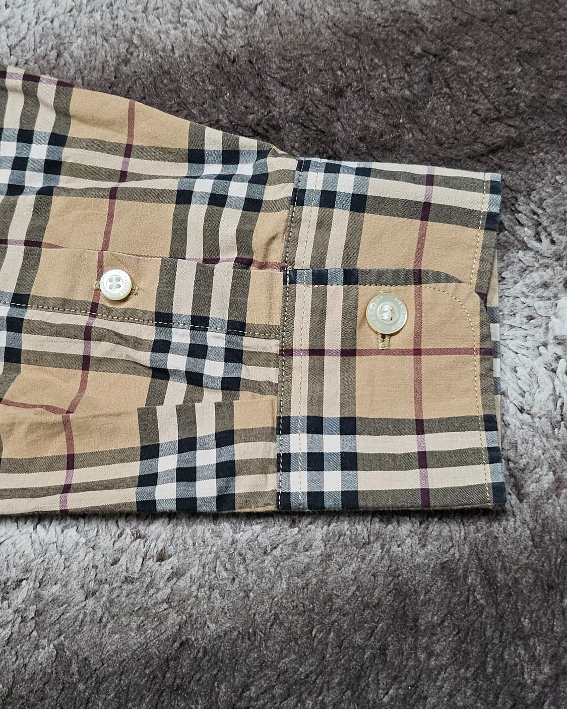 버버리 체크 남방 상품이미지5
