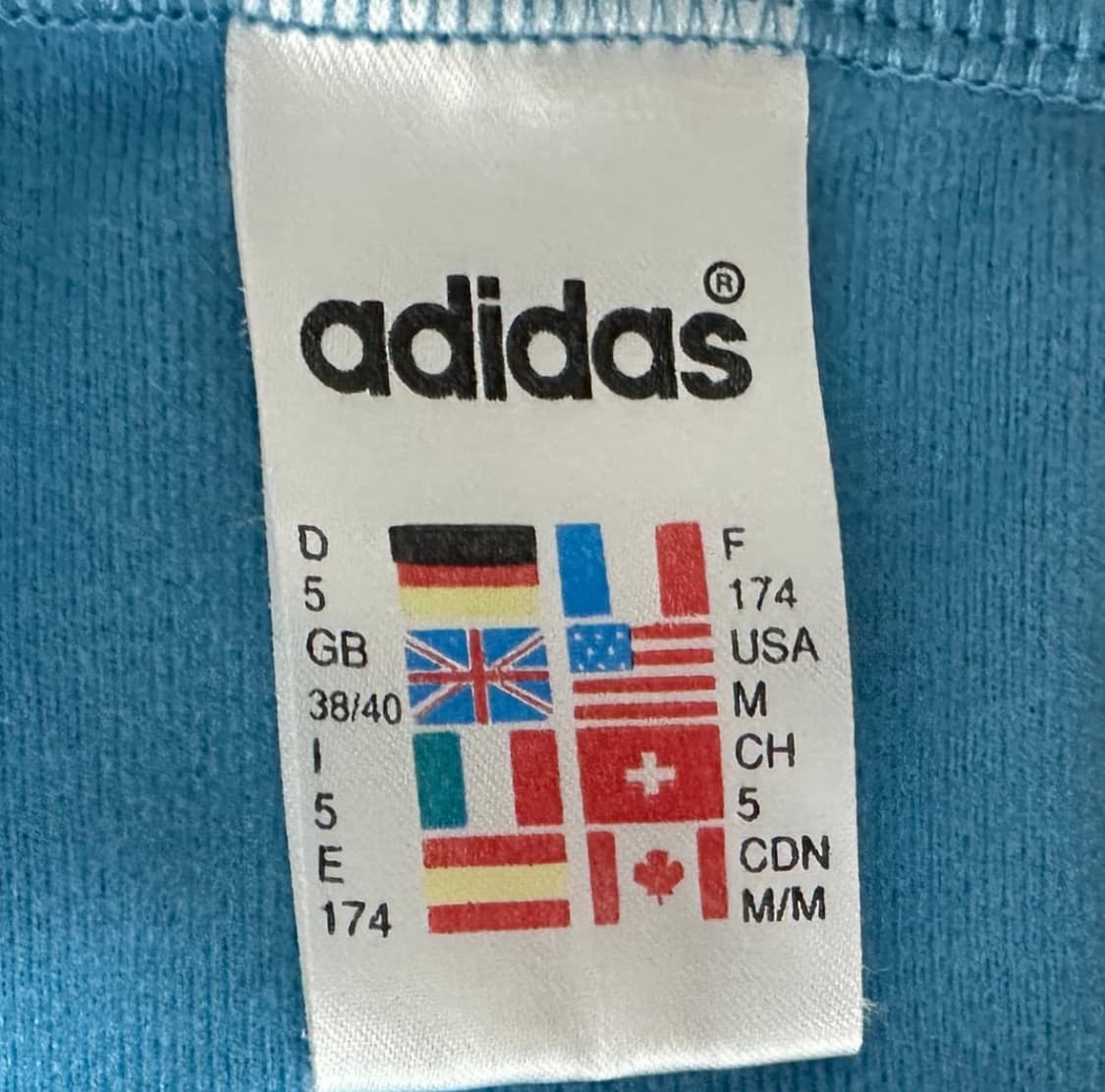 극희귀 아디다스 져지 비비드블루 트랙탑 올드스쿨 상품이미지3