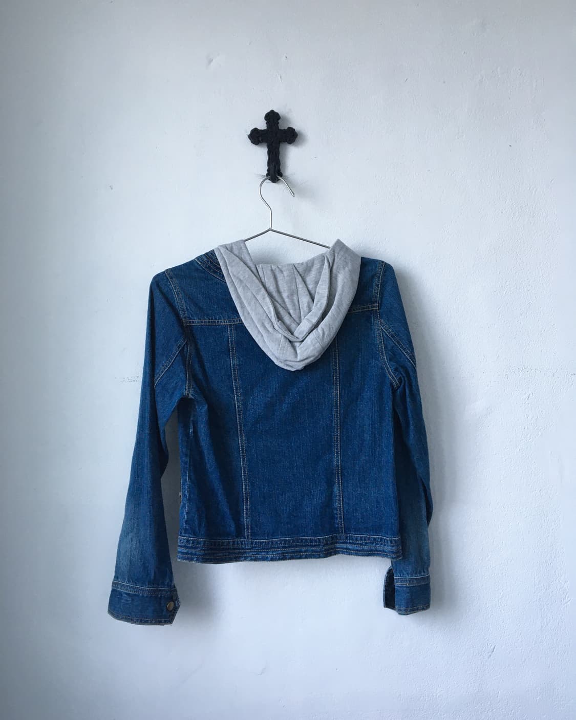 Hood layered denim jacket 상품이미지2