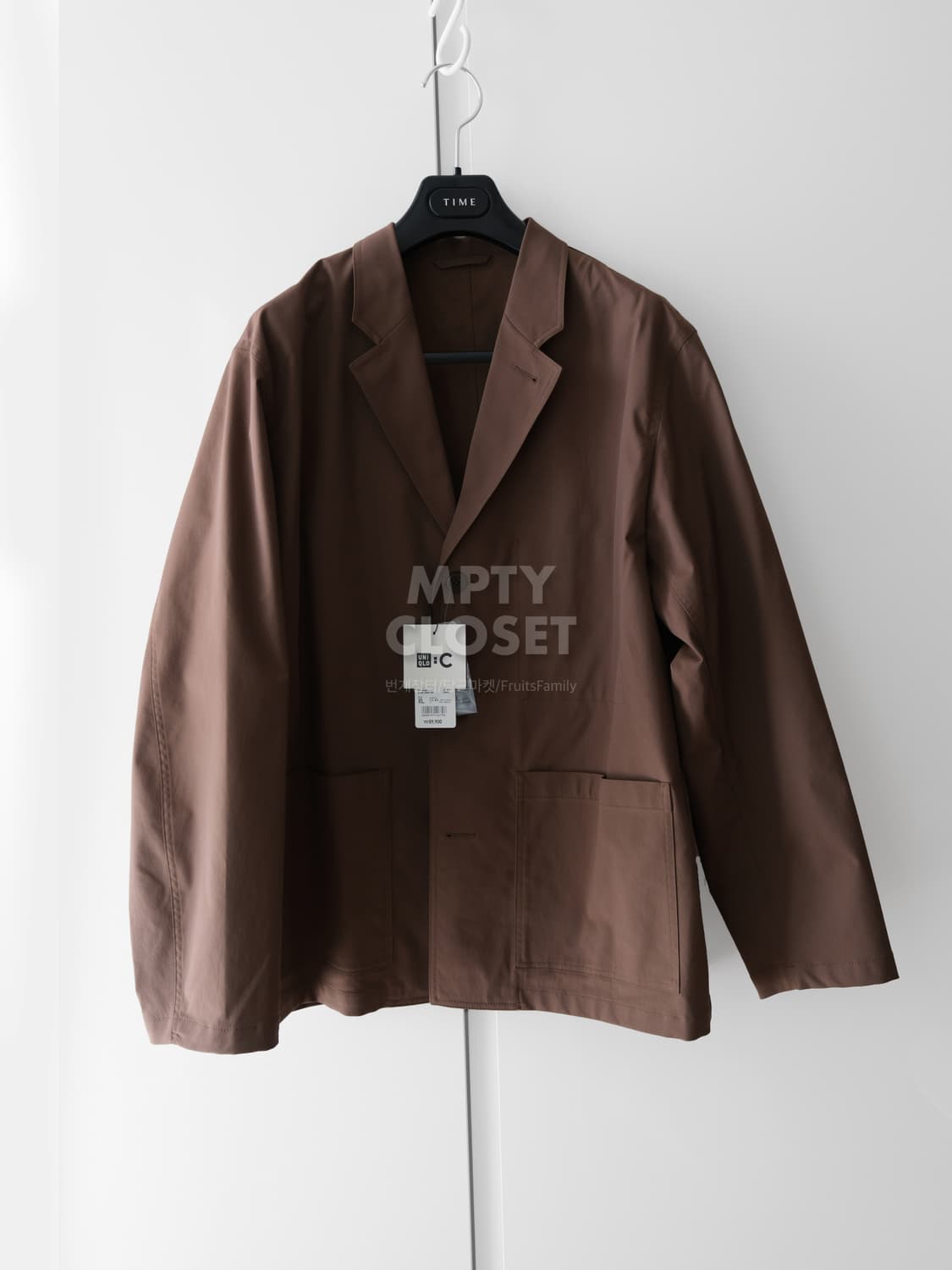 [XL,L] 유니클로C 25ss 워크자켓&팬츠 셋업 34brown 상품이미지3