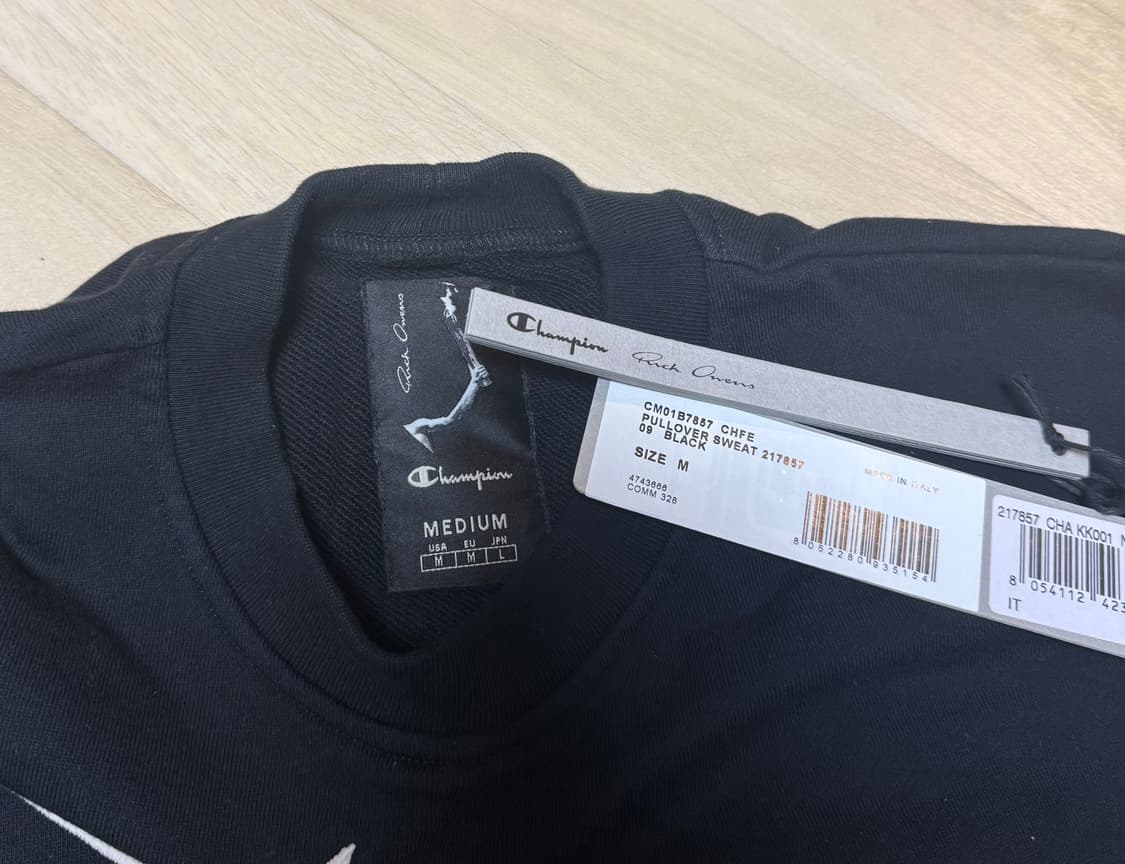 릭오웬스 챔피온 맨투맨 m 상품이미지2