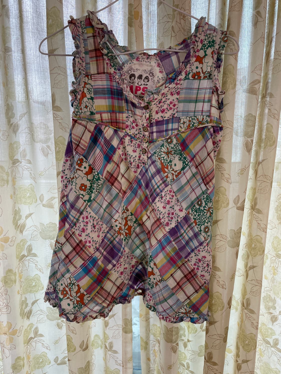 빈티지 패치 나시탑 상품이미지1