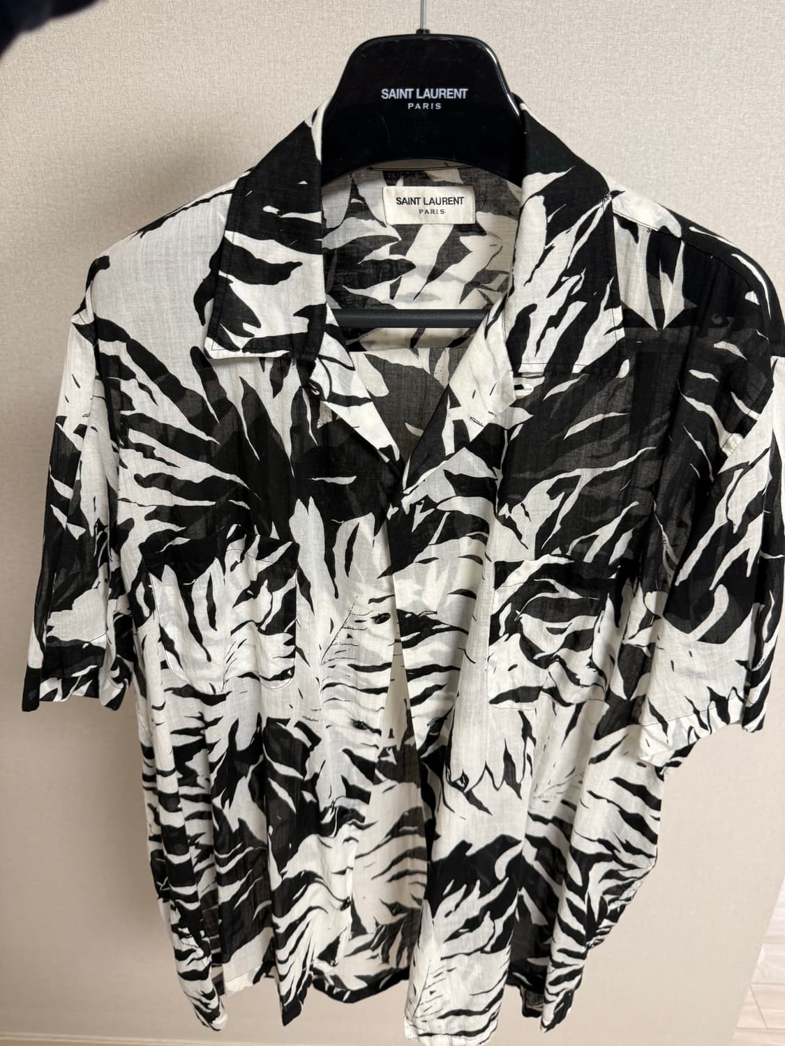 생로랑 15ss 하와이안 반팔셔츠 41사이즈 상품이미지1