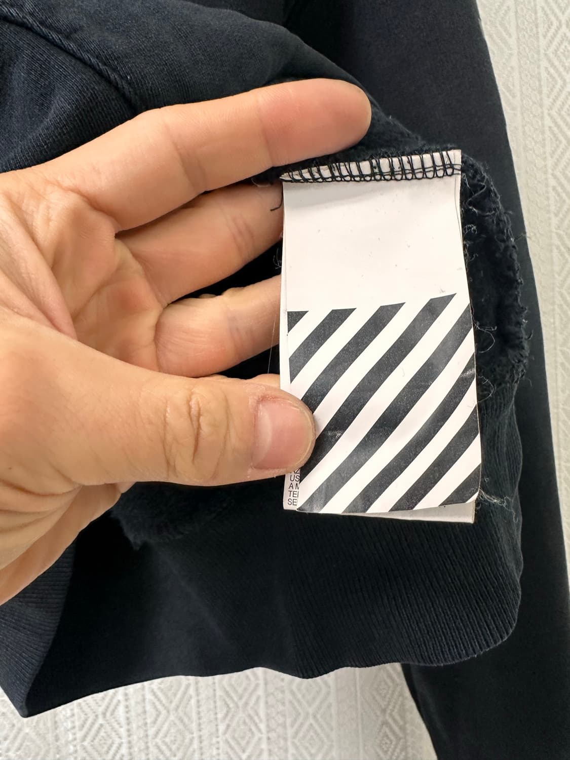 (XS)오프화이트 19AW 후디 블랙 상품이미지4