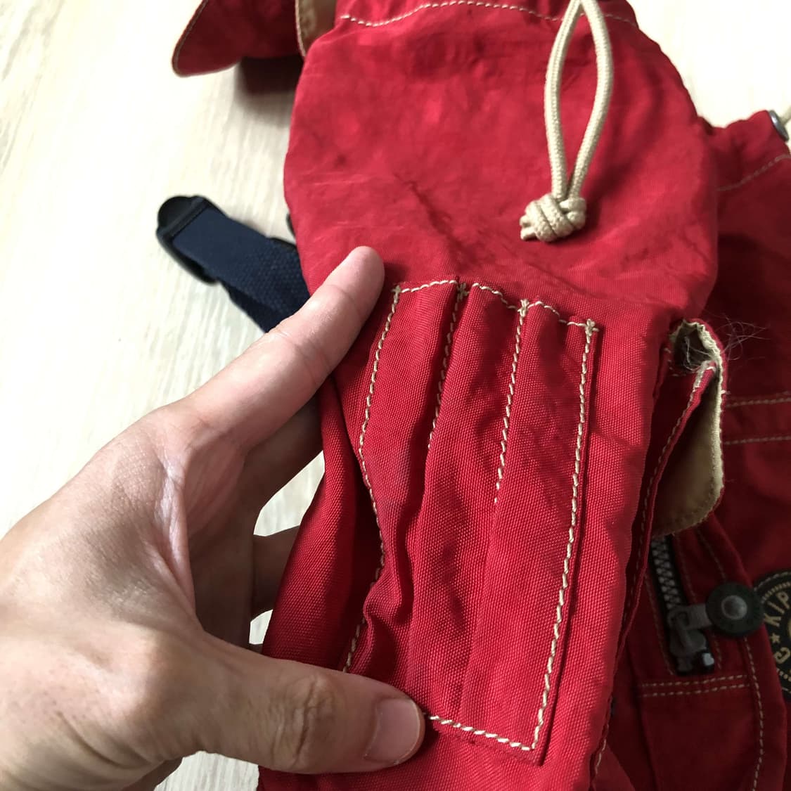 (ONE SIZE) 키플링 KIPLING 복조리 백팩 레드 키플링팩 가방 상품이미지5